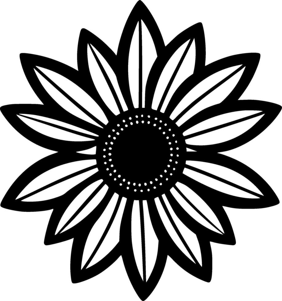 flor - minimalista e plano logotipo - vetor ilustração