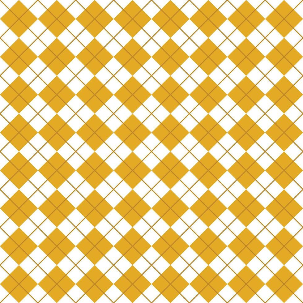 simples laranja e branco desatado argyle padronizar vetor