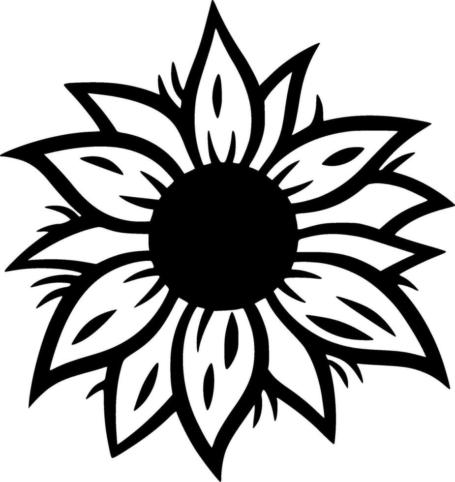 flor - minimalista e plano logotipo - vetor ilustração