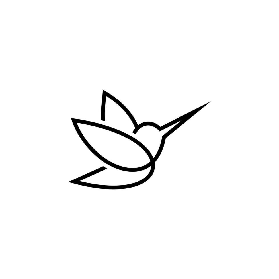 beija Flor vetor linha arte, colibri parede arte Projeto mínimo pássaro linha logotipo ícone ilustração, adequado para seu Projeto precisar, logotipo, ilustração, animação, etc.