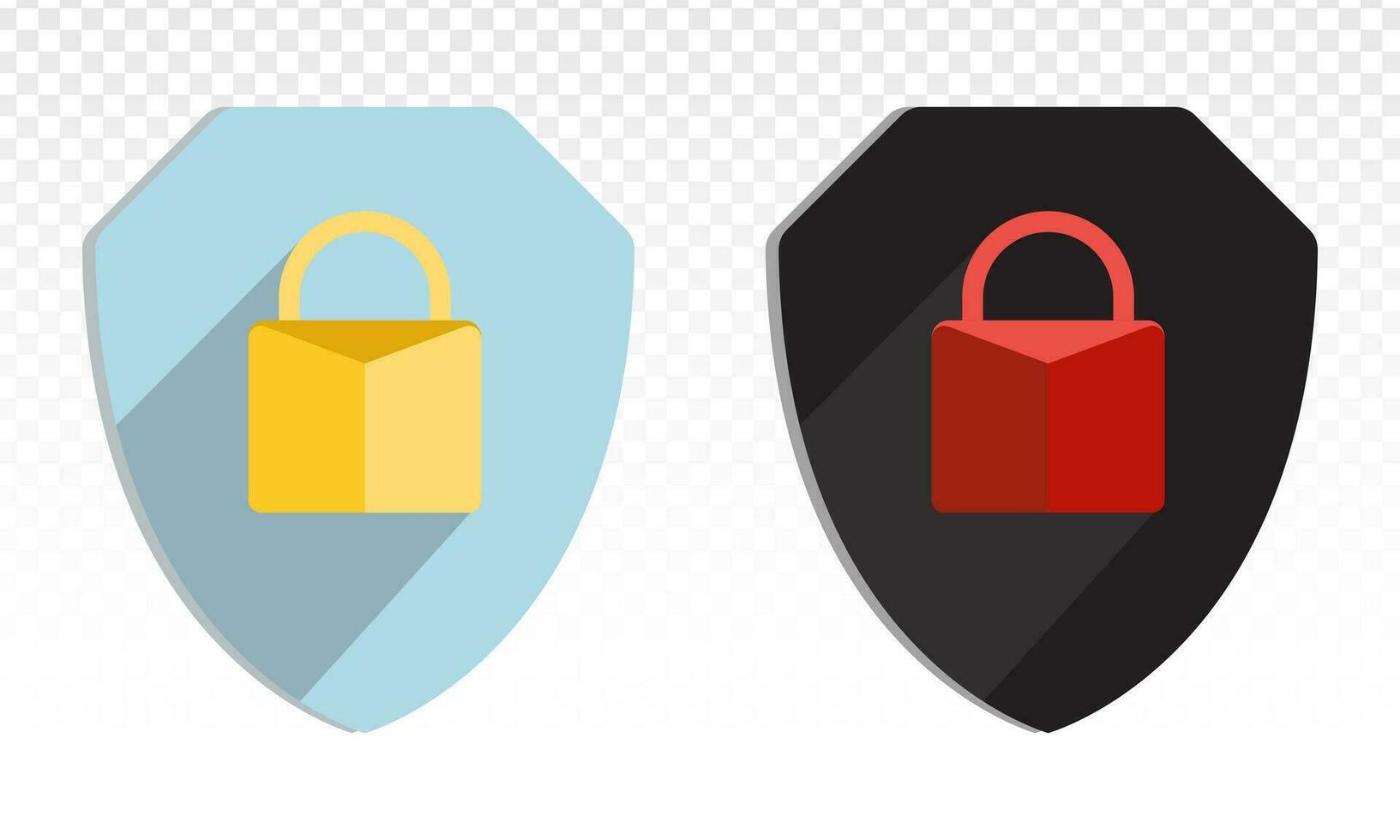 segurança escudo ou vírus escudo trava ícone para apps e sites vetor
