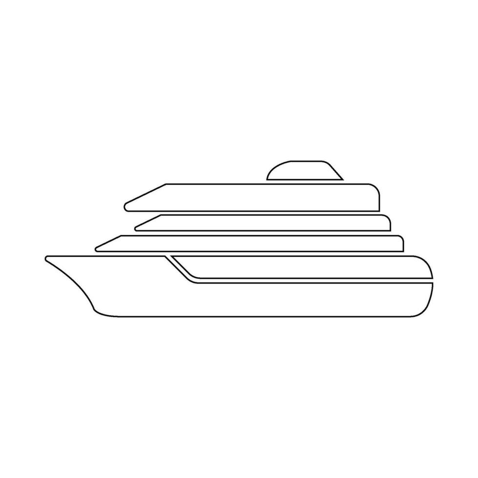 ícone de navio de cruzeiro vetor