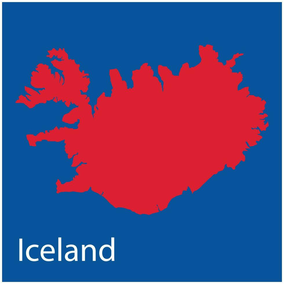 Islândia mapa ícone vetor