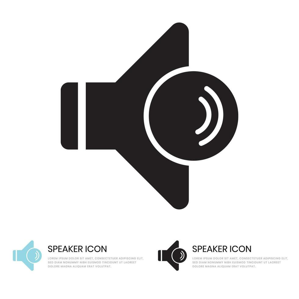 audio alto falante volume ícone para apps e sites vetor