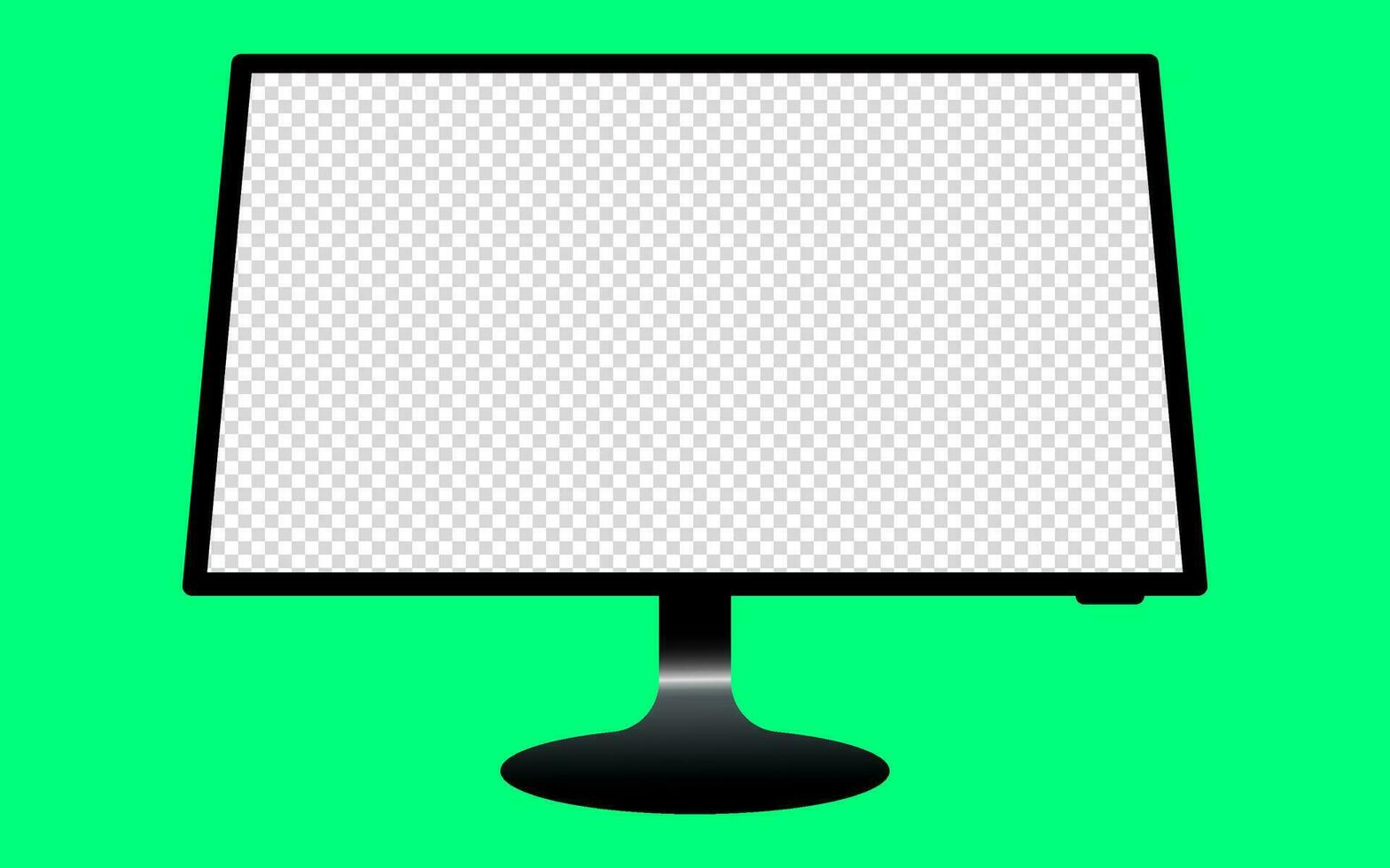 monitor com uma em branco tela vetor