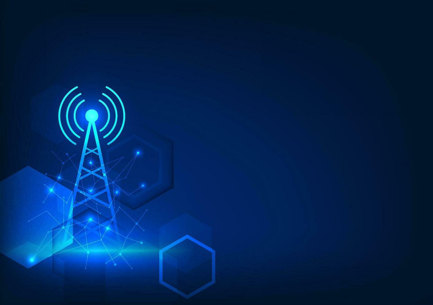 transmissão torre tecnologia com sedutor elementos isto é uma tecnologia para transmitindo sinais para dentro eletrônico dispositivos para habilitar comunicação e Acesso para a Internet vetor