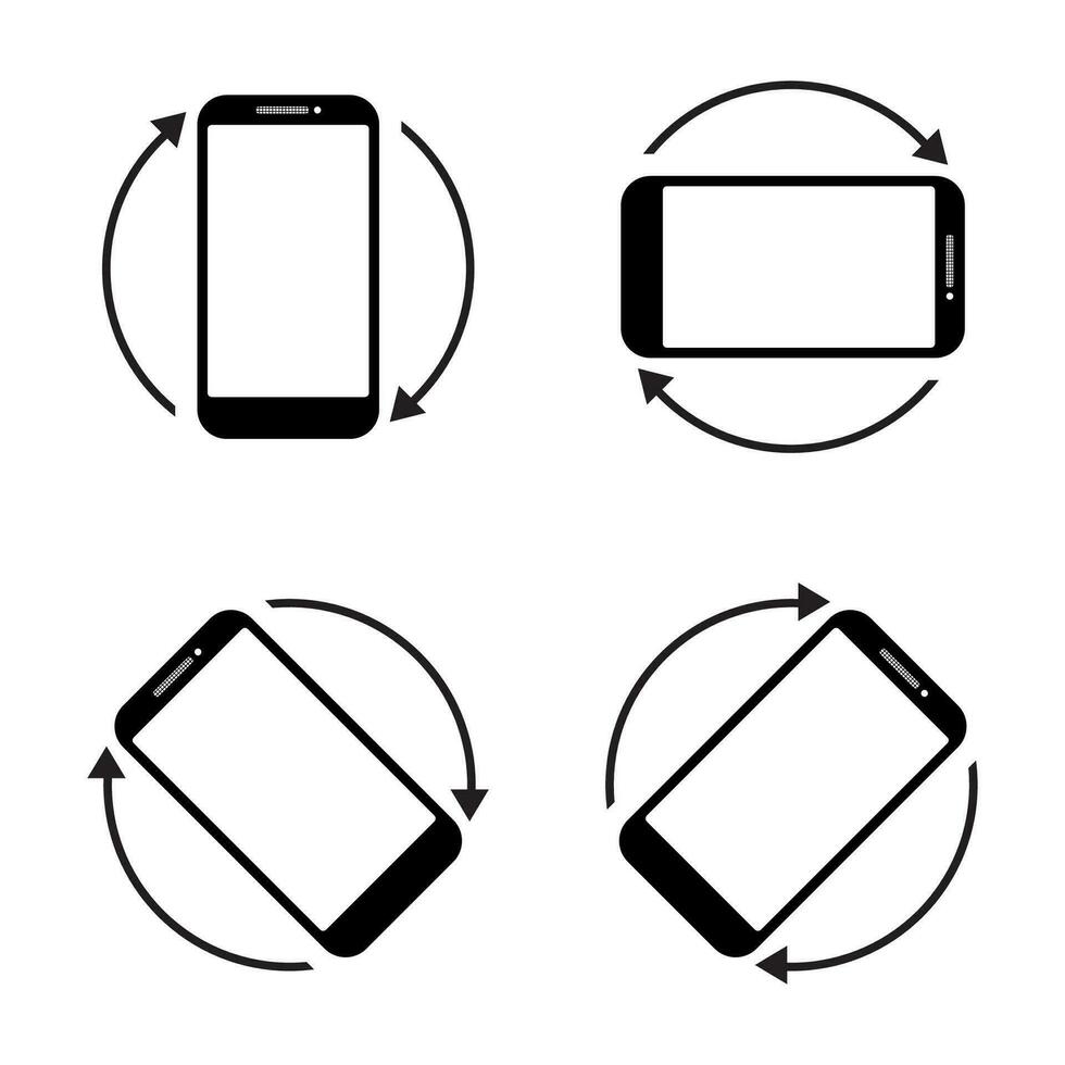 rodar inteligente telefone ícone em uma branco fundo. plano projeto, Móvel vetor ilustração elementos para sites ou Móvel formulários.