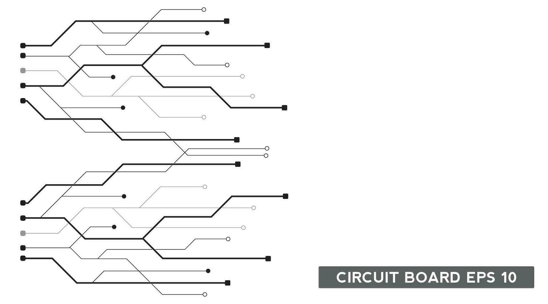 o circuito borda tecnologia fundo. futuro eletrônicos tecnologia conceito. movimento. vetor ilustração elemento