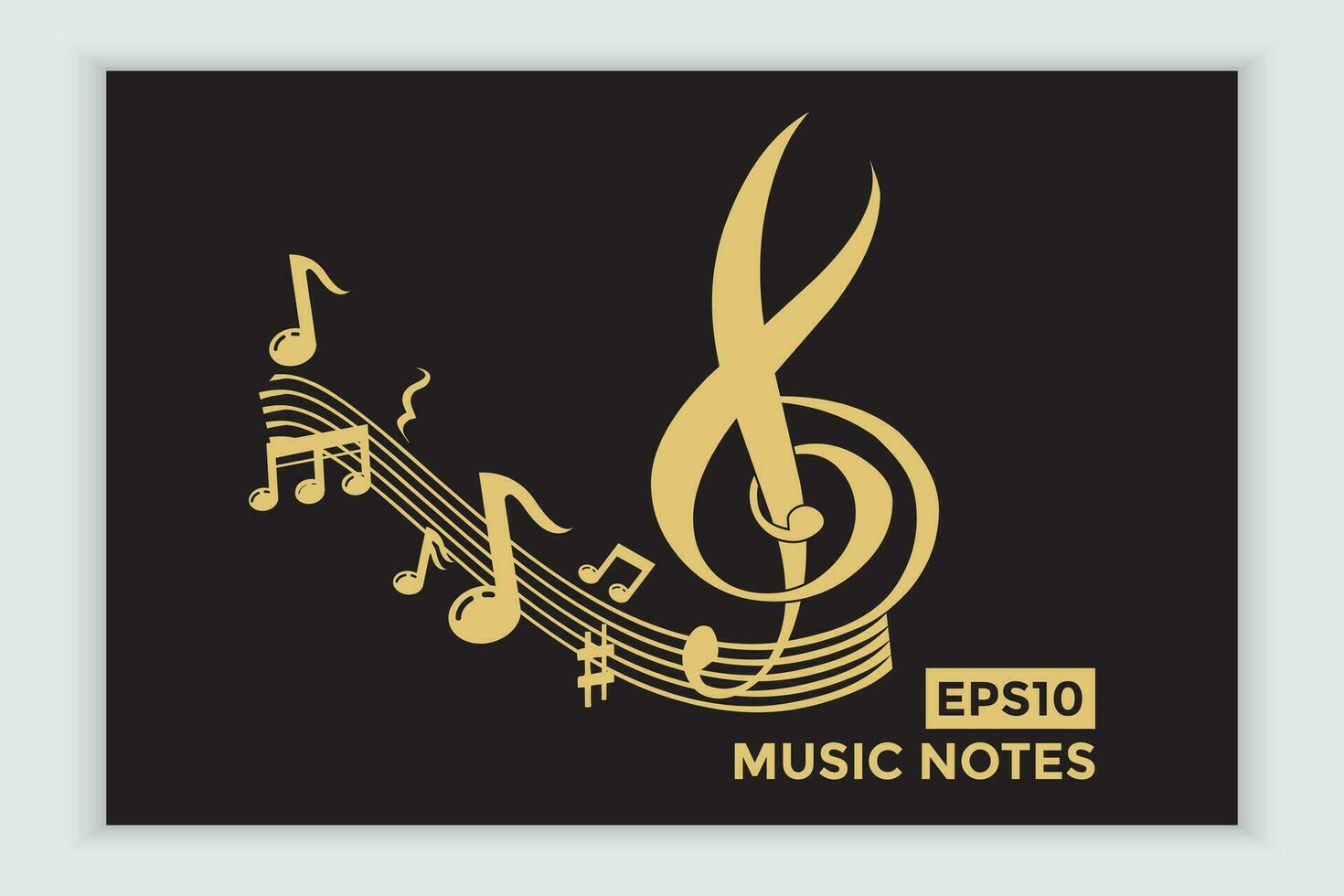 música escala ou música Nota placa ou símbolo. musical escala ícones elemento vetor para bandeira material, fundo.