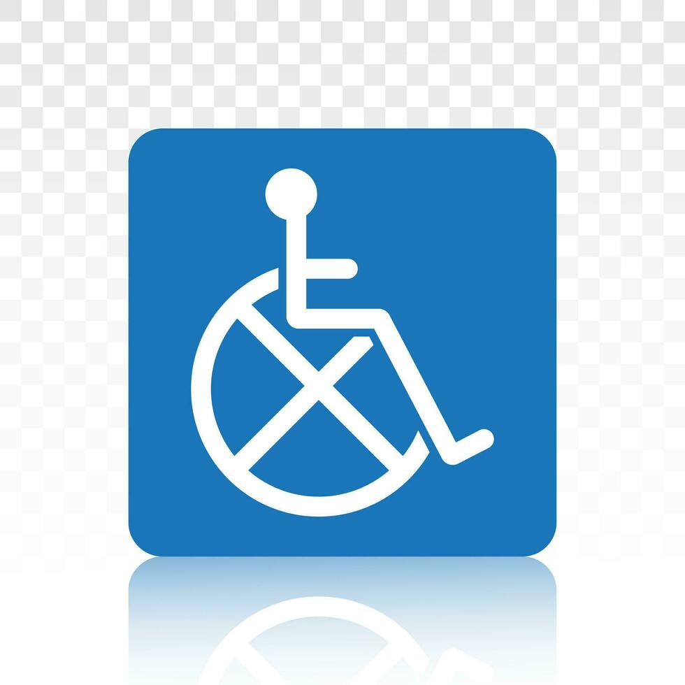 cadeiras de rodas, deficiente Acesso sinais ou plano símbolo ícones para sites e impressão vetor