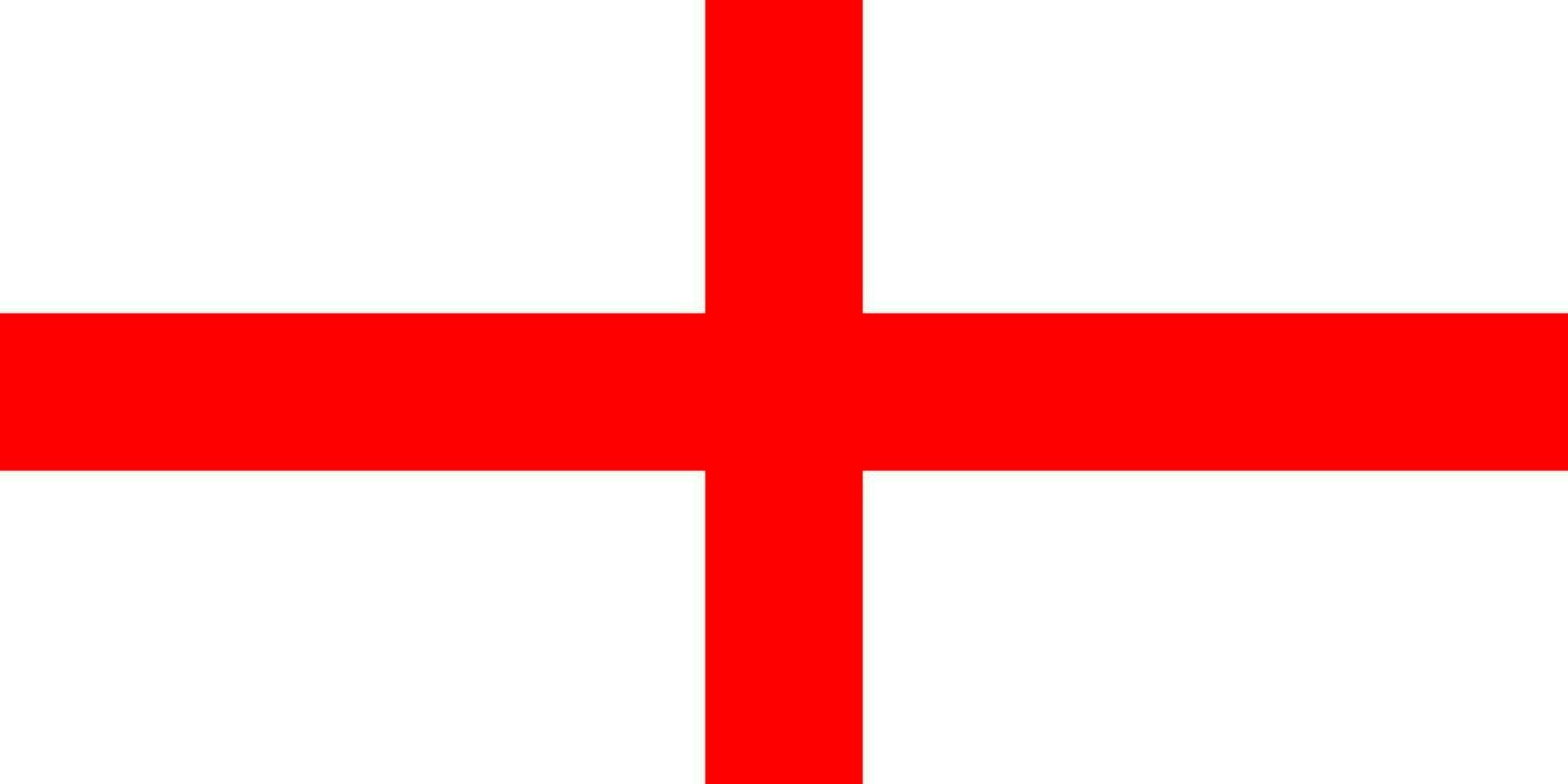 a nacional bandeira do Inglaterra com dentro oficial cores vetor