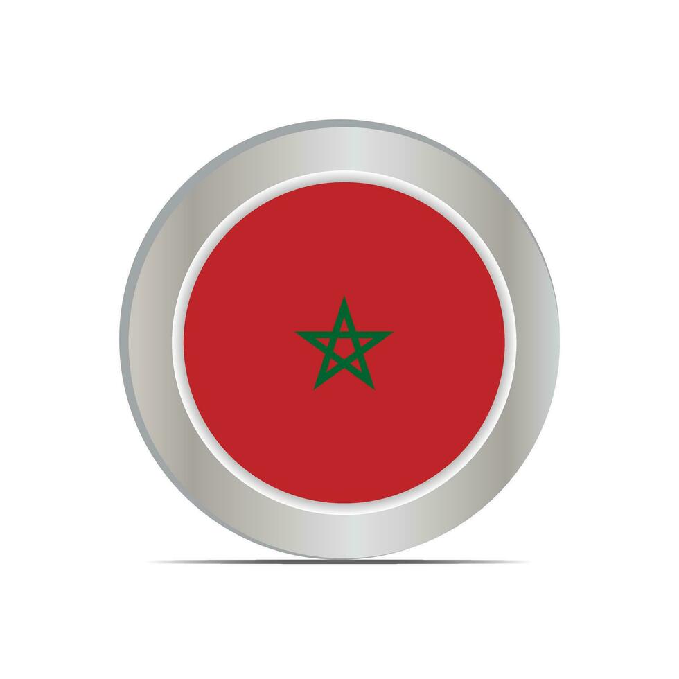 a bandeira do a reino do Marrocos é isolado dentro oficial cores. vetor