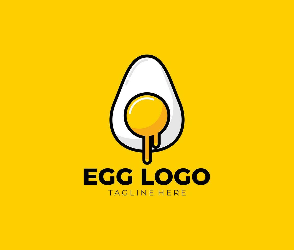 vetor fresco ovo logotipo ilustração arte