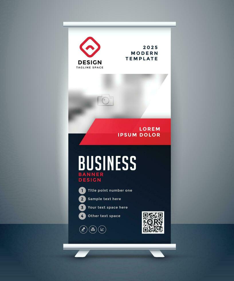 banner roll up corporativo vetor