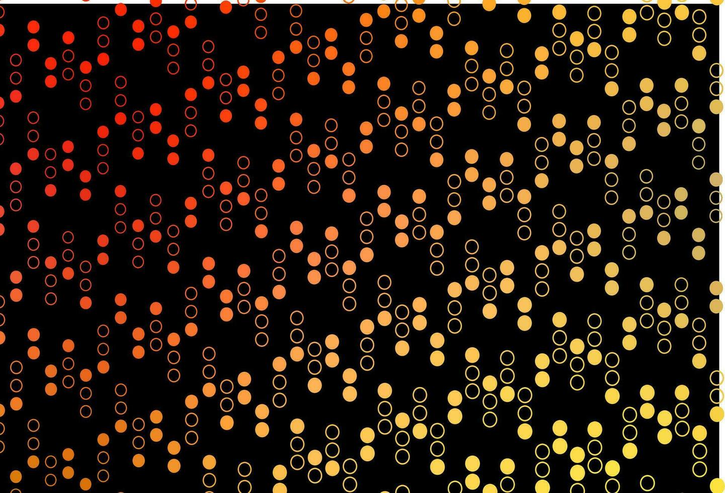 textura de vetor amarelo e laranja escuro com discos.