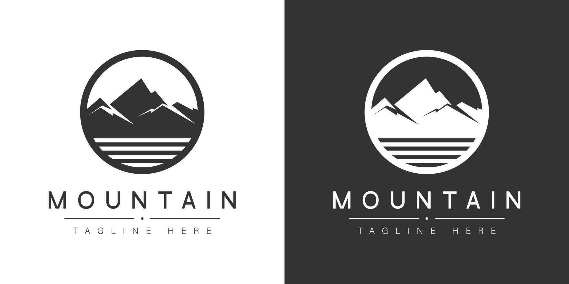 simples montanha logotipo emblema modelo mínimo montanha vetor logotipo para companhia organização o negócio montanha logotipo editável modelo. pró logotipo modelo.