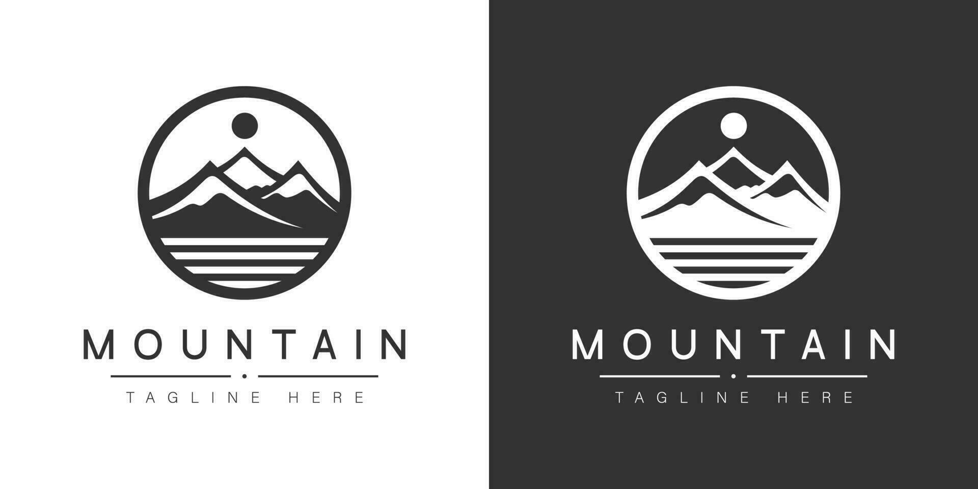 simples montanha logotipo emblema modelo mínimo montanha vetor logotipo para companhia organização o negócio montanha logotipo editável modelo. pró logotipo modelo.