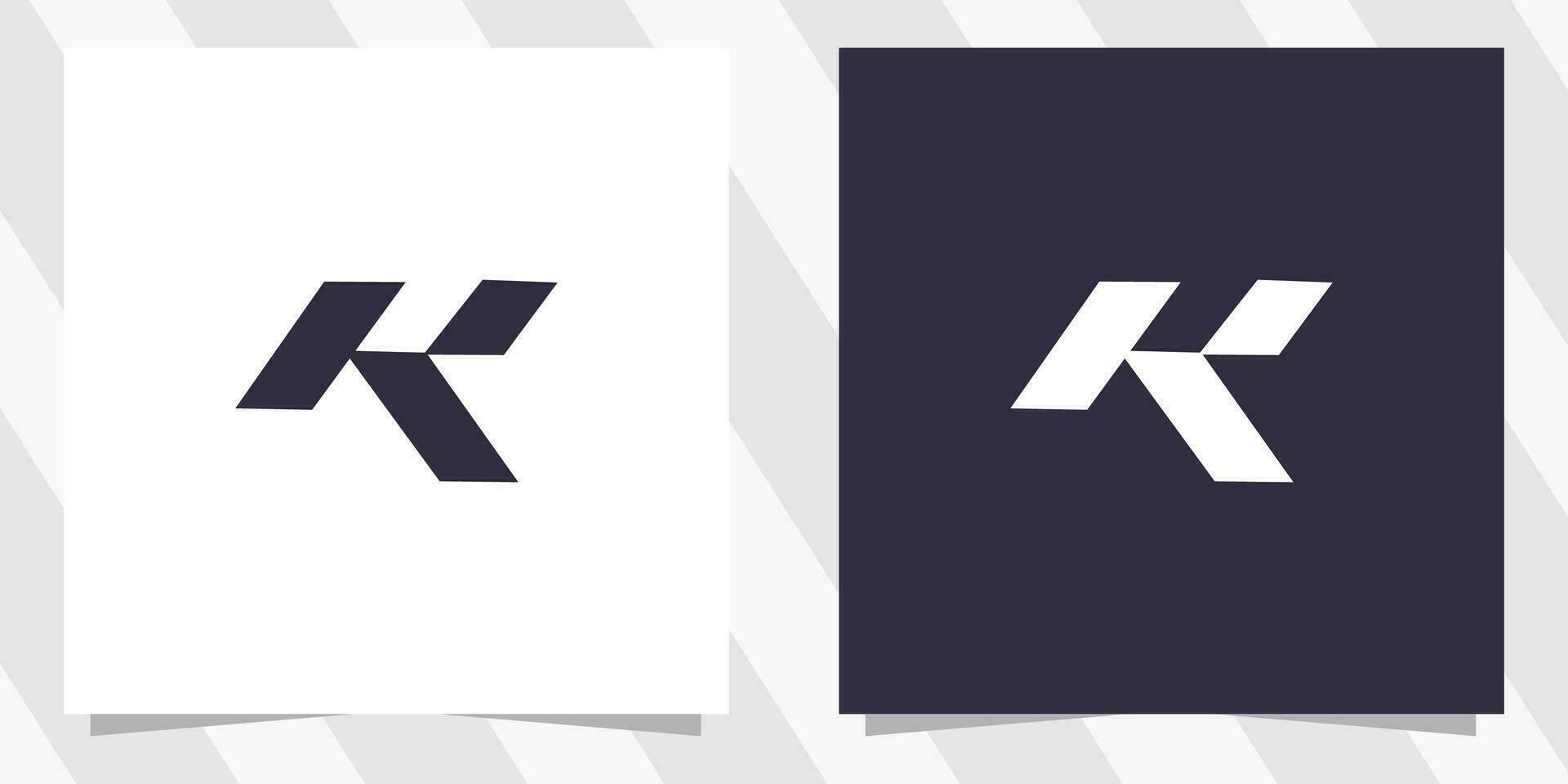 vetor de design de logotipo letra k