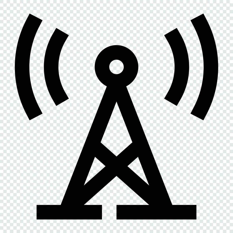 antena ícone. Internet tecnologia conceito. ícone dentro linha estilo vetor