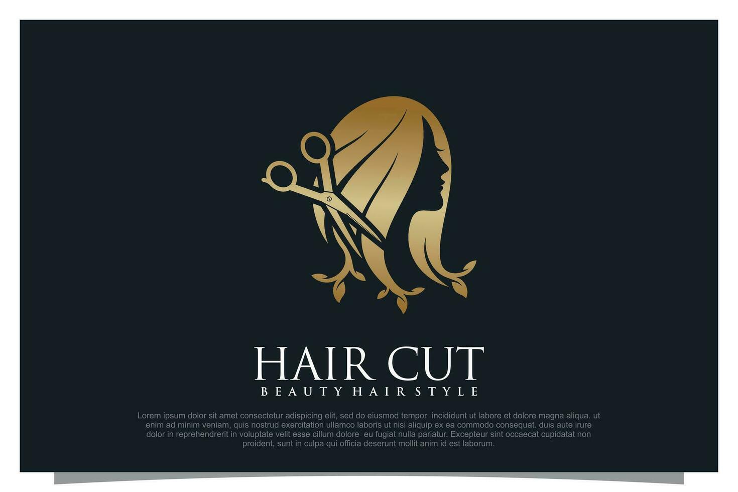 corte de cabelo logotipo Projeto elemento vetor para seu o negócio