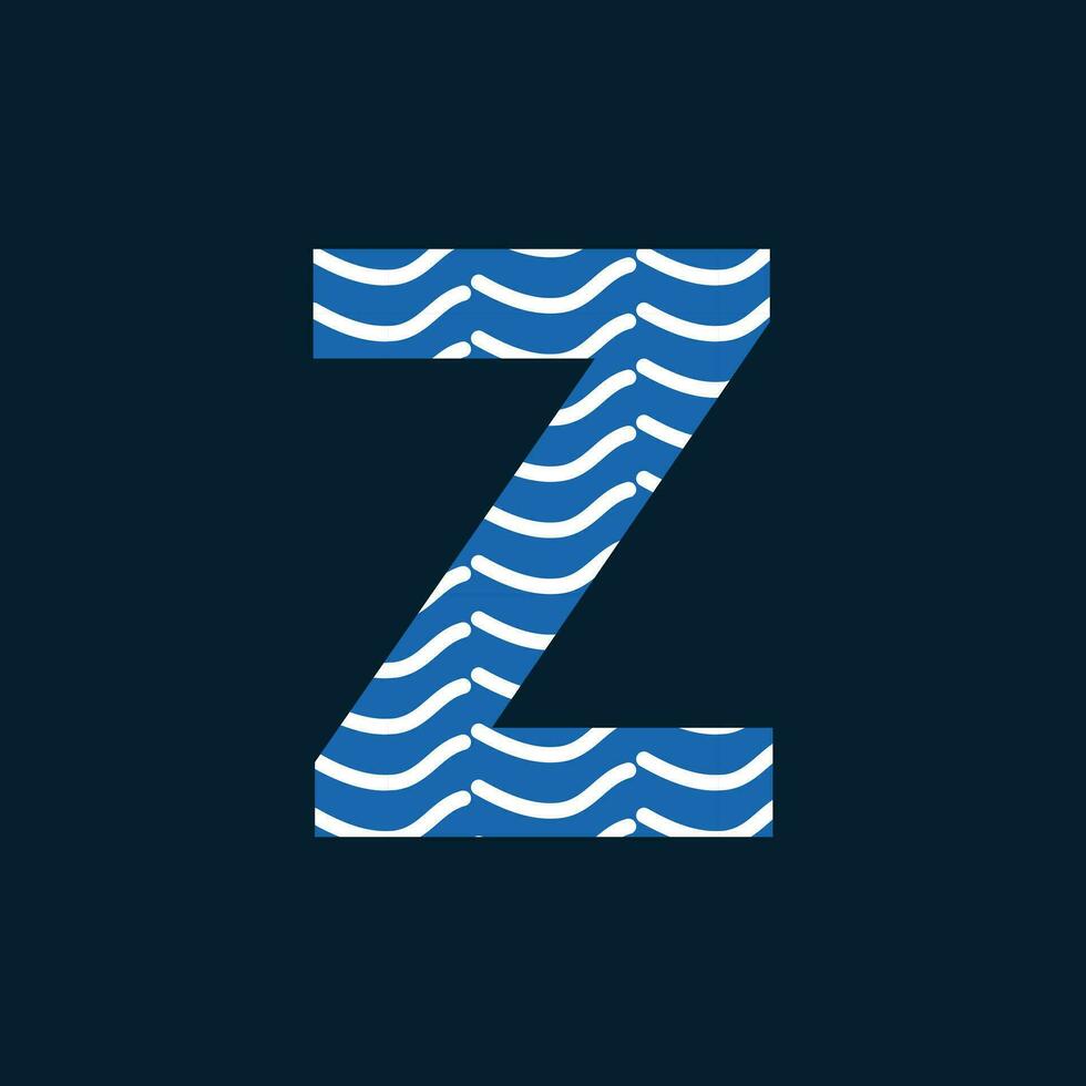 z carta logotipo ou z texto logotipo e z palavra logotipo Projeto. vetor
