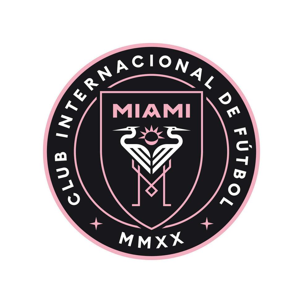 inter miami fc logotipo em transparente fundo vetor