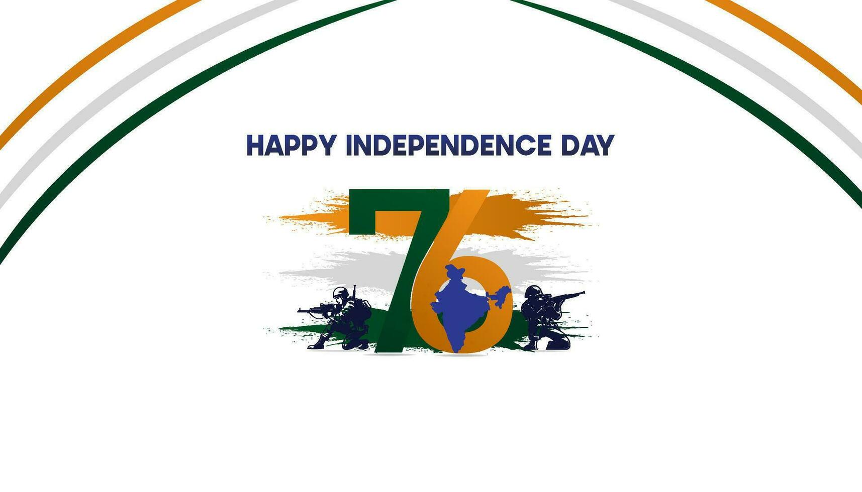 Índia independência dia. bandeira, vetor ilustração do 15º agosto. Projeto. poster. modelo. social meios de comunicação Postagens.