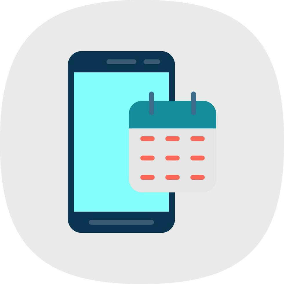 Móvel calendário vetor ícone Projeto