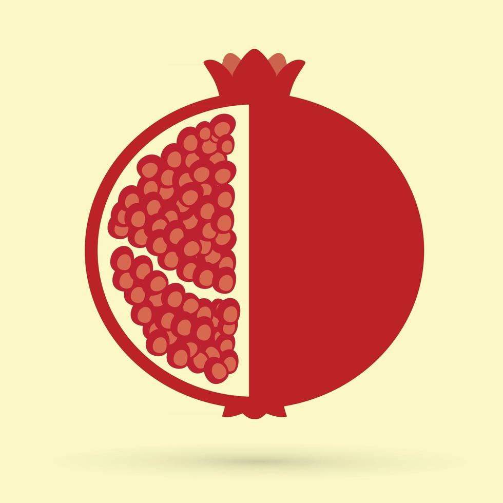 vetor gráfico de frutas de romã