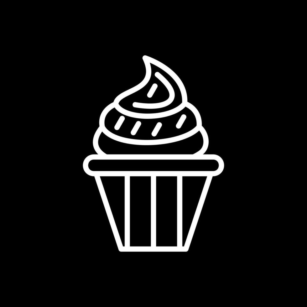 design de ícone de vetor de cupcake