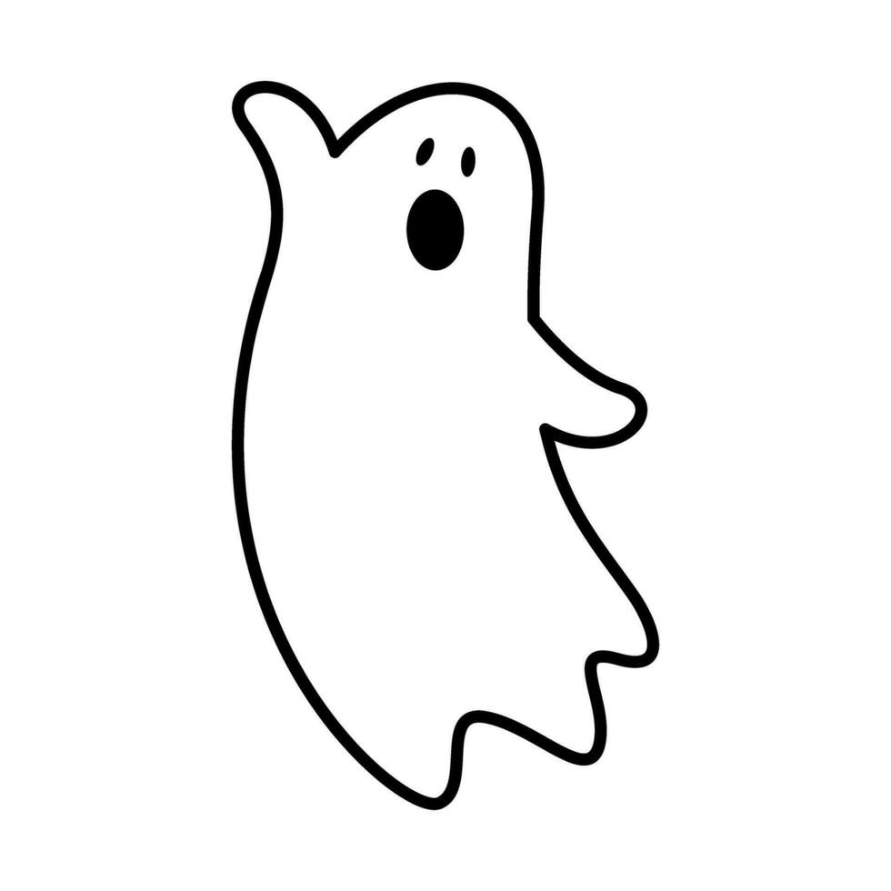 fantasma ícone vetor. fantasma ilustração placa. espectro símbolo. dia das Bruxas logotipo. espírito marca. vetor