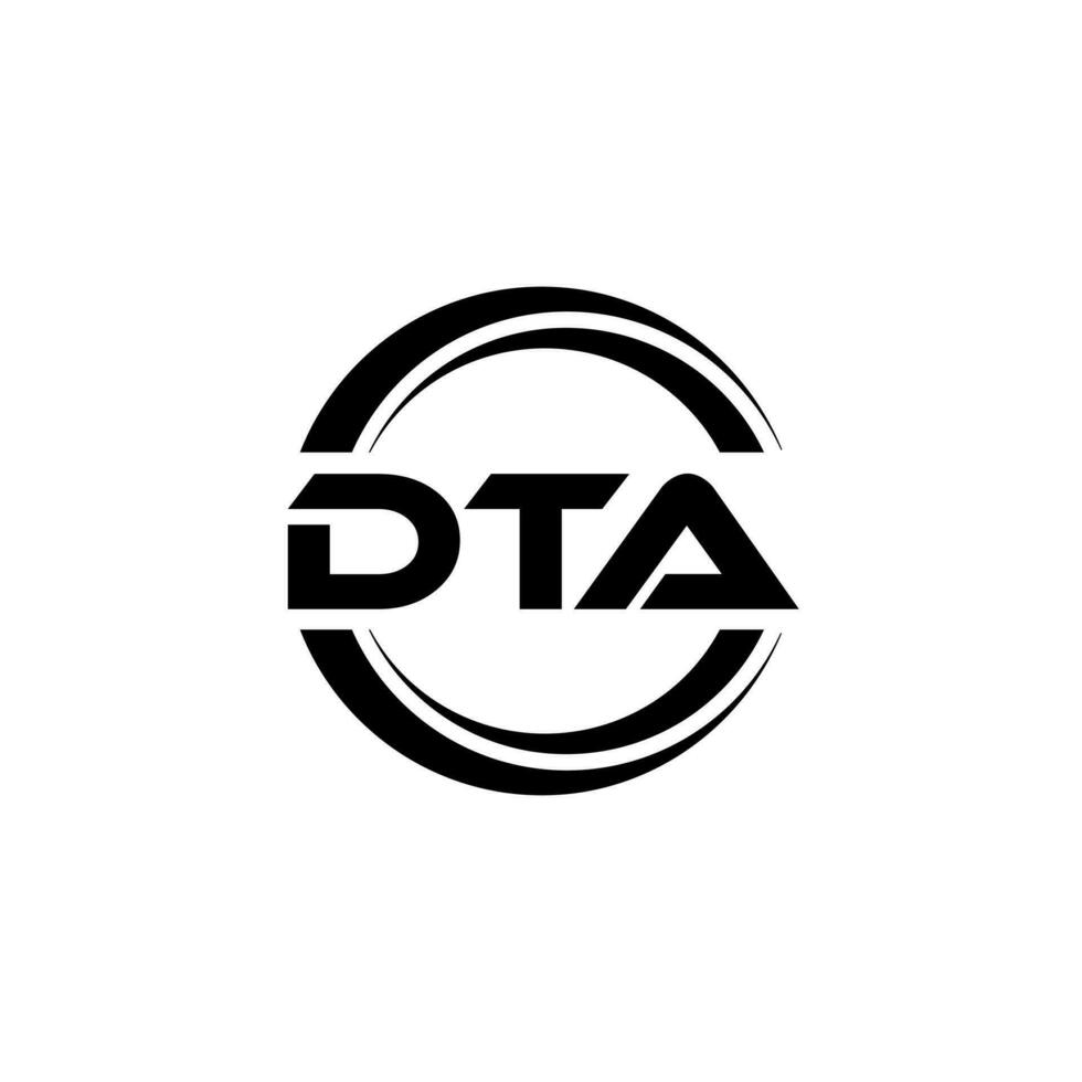 dta logotipo projeto, inspiração para uma único identidade. moderno elegância e criativo Projeto. marca d'água seu sucesso com a impressionante isto logotipo. vetor