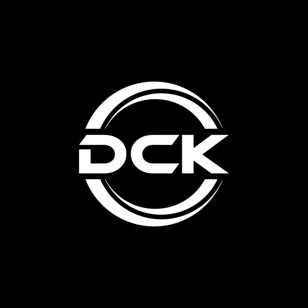 dck logotipo projeto, inspiração para uma único identidade. moderno elegância e criativo Projeto. marca d'água seu sucesso com a impressionante isto logotipo. vetor