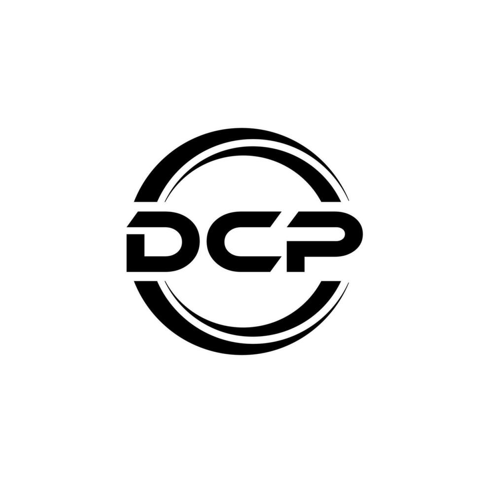 dcp logotipo projeto, inspiração para uma único identidade. moderno elegância e criativo Projeto. marca d'água seu sucesso com a impressionante isto logotipo. vetor