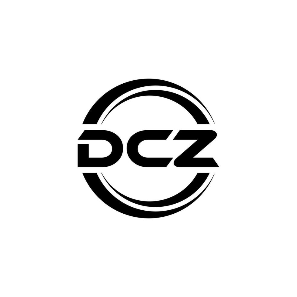dcz logotipo projeto, inspiração para uma único identidade. moderno elegância e criativo Projeto. marca d'água seu sucesso com a impressionante isto logotipo. vetor