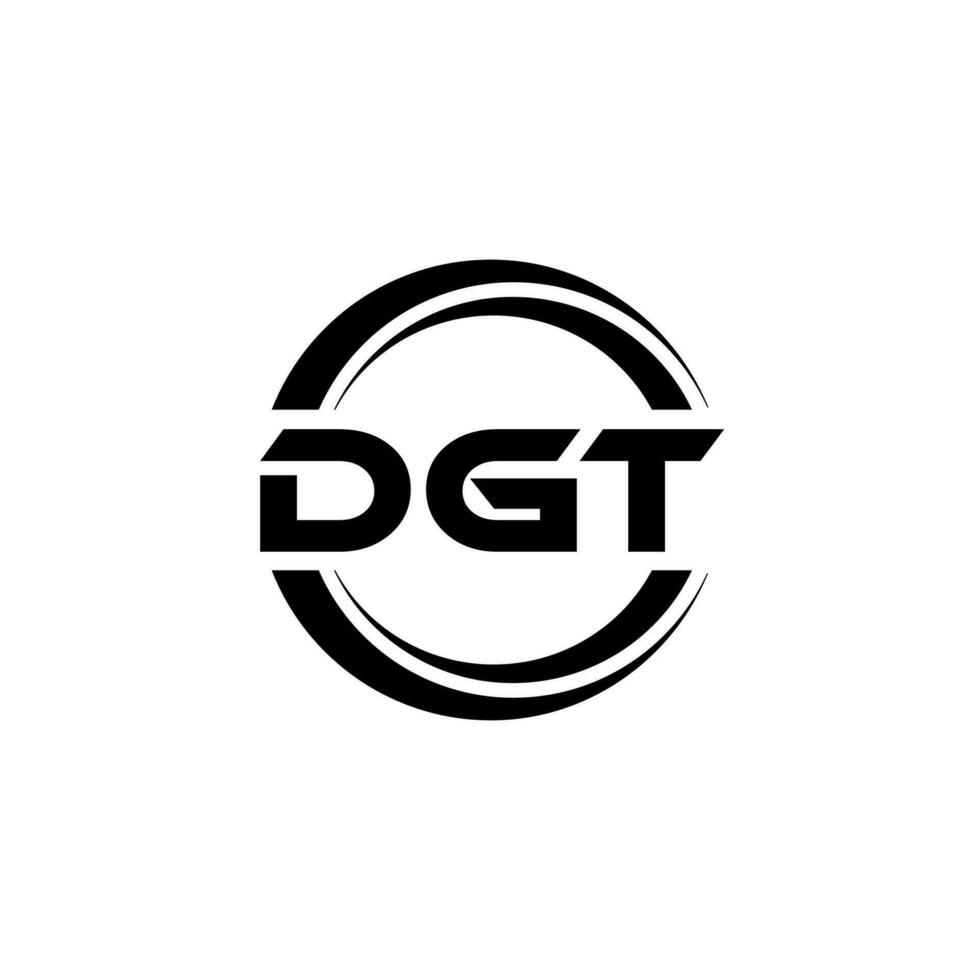 dgt logotipo projeto, inspiração para uma único identidade. moderno elegância e criativo Projeto. marca d'água seu sucesso com a impressionante isto logotipo. vetor