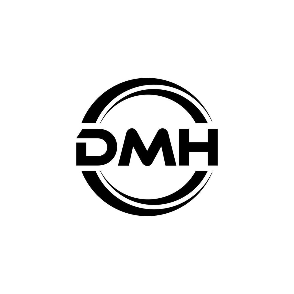 dmh logotipo projeto, inspiração para uma único identidade. moderno elegância e criativo Projeto. marca d'água seu sucesso com a impressionante isto logotipo. vetor