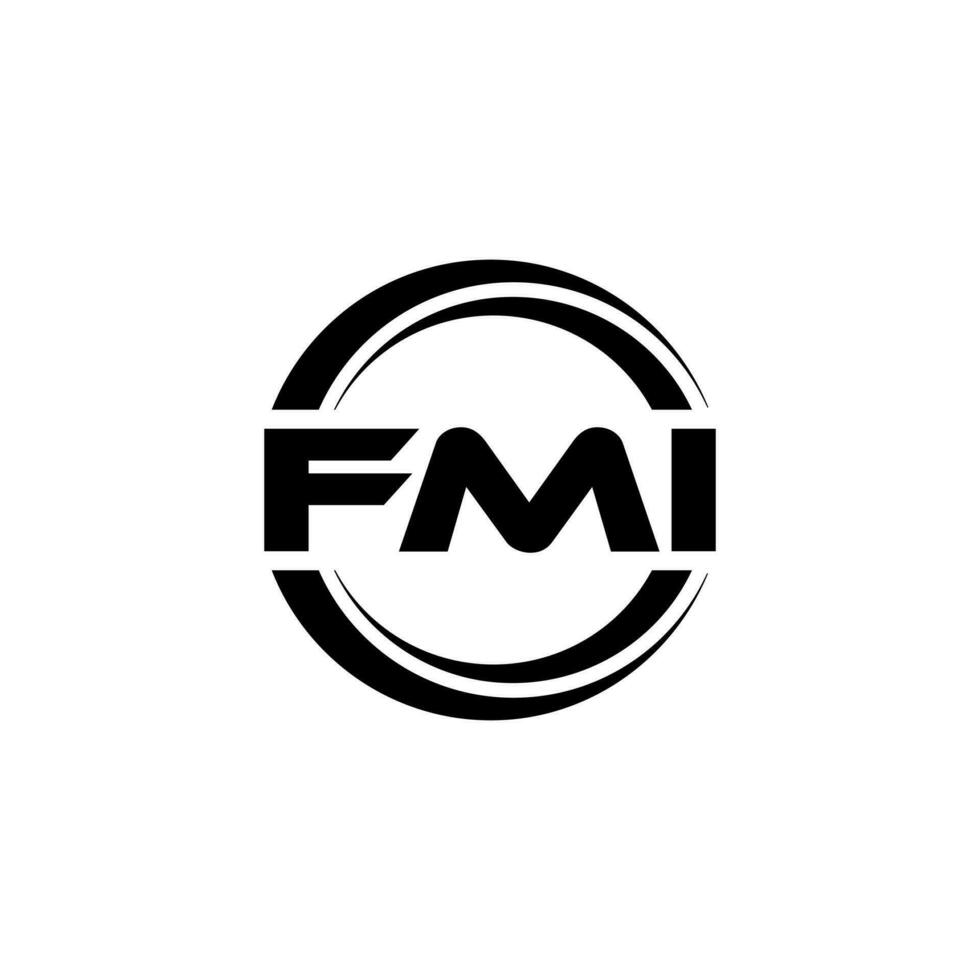 fmi logotipo projeto, inspiração para uma único identidade. moderno elegância e criativo Projeto. marca d'água seu sucesso com a impressionante isto logotipo. vetor