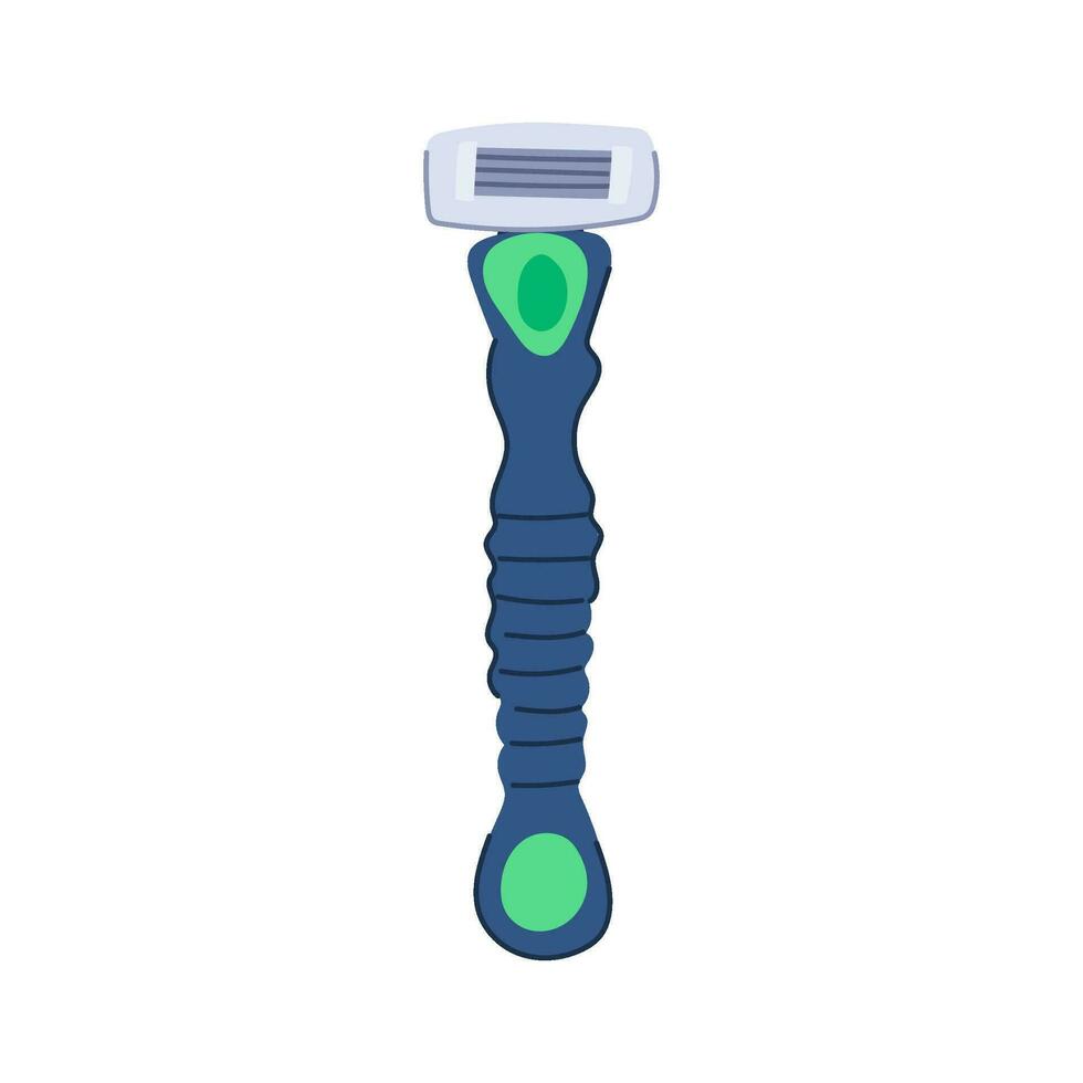 navalha barbeador lidar com desenho animado vetor ilustração