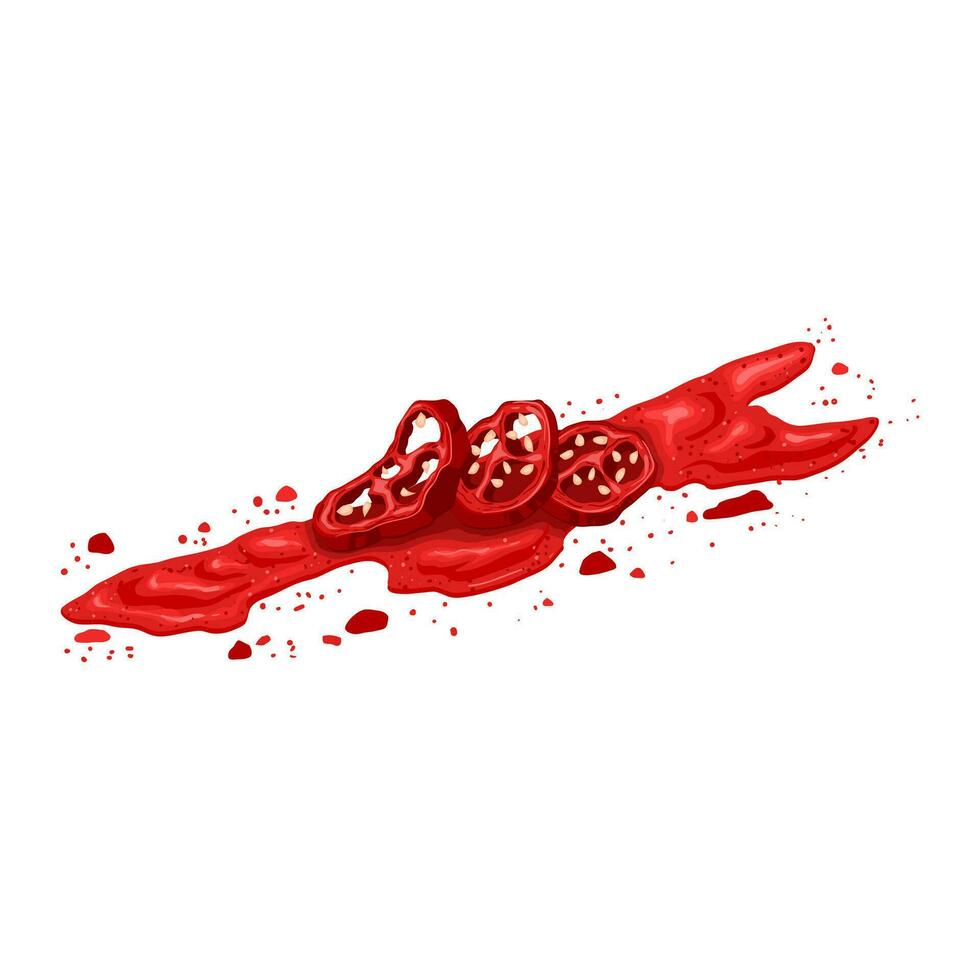 especiaria páprica vermelho desenho animado vetor ilustração
