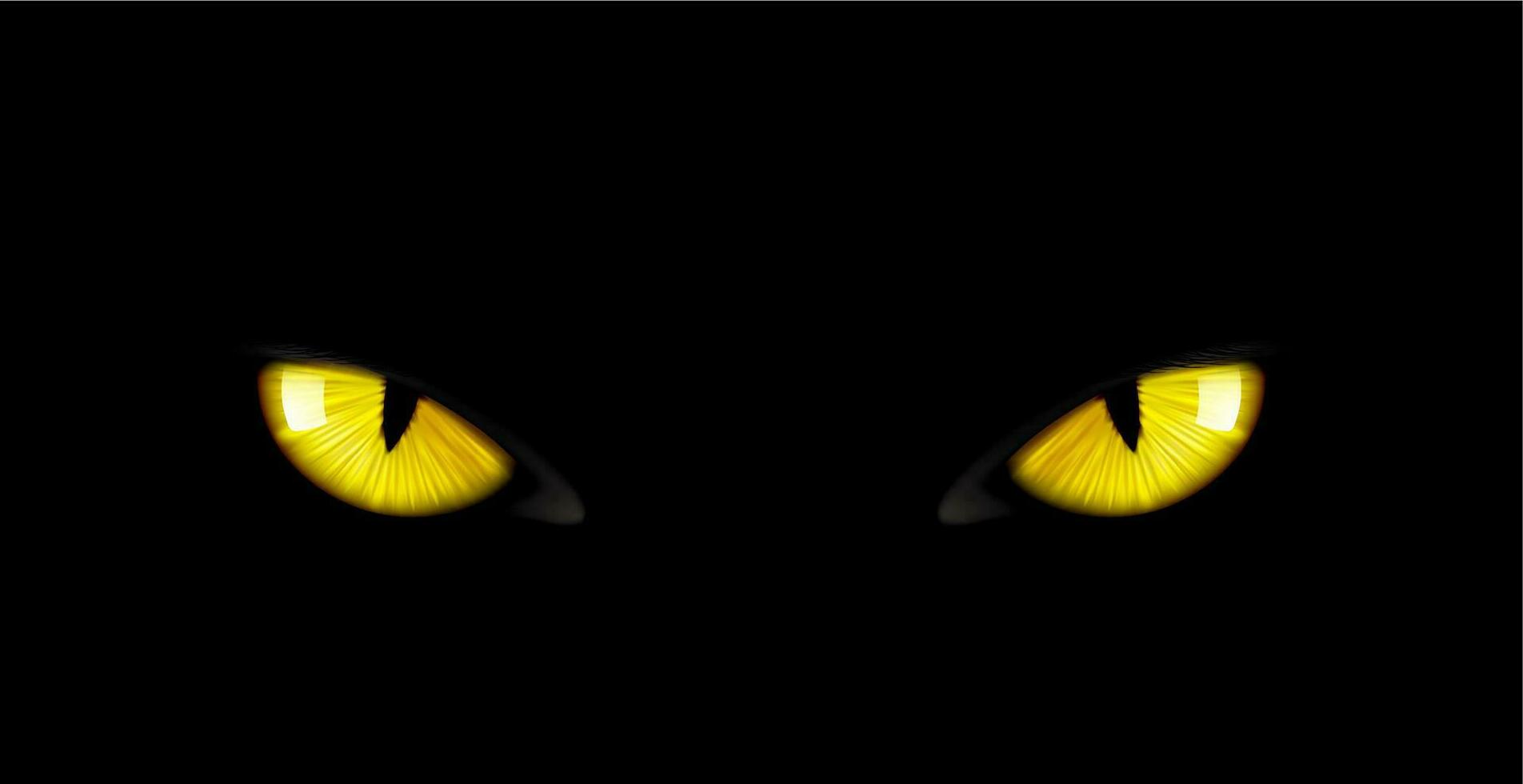 Preto pantera olhos fundo selvagem gato animal face vetor