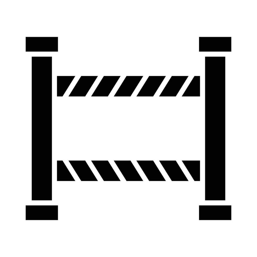 barreira vetor glifo ícone para pessoal e comercial usar.
