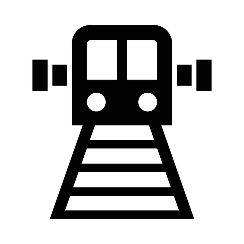 metro vetor glifo ícone para pessoal e comercial usar.