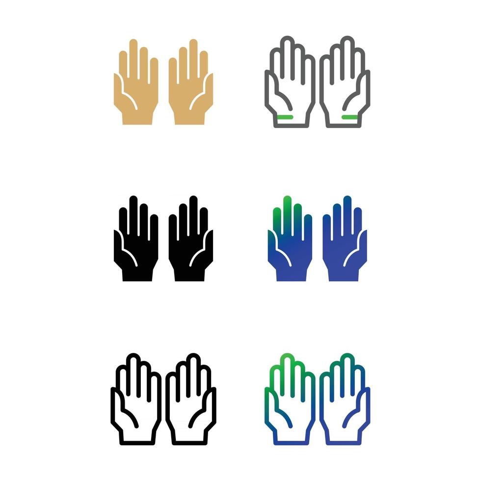 ícone da palma da mão vetor