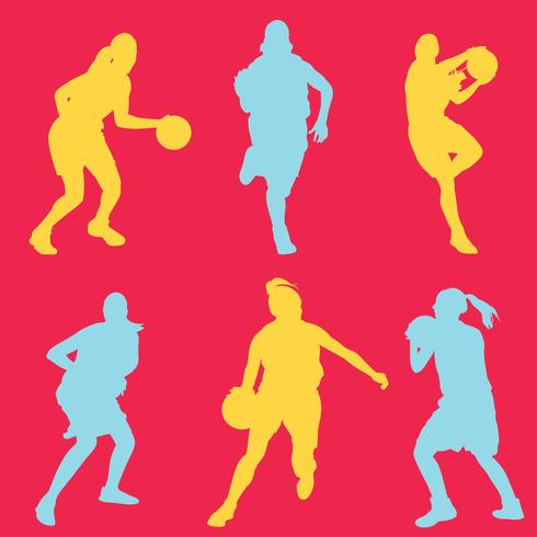 Jogador de basquete feminino Vector Pack