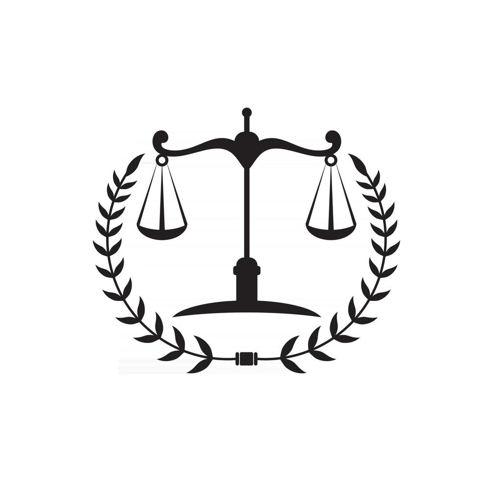 formato de eps de ilustração de vetor de logotipo de lei de justiça, adequado para suas necessidades de design, logotipo, ilustração, animação, etc.