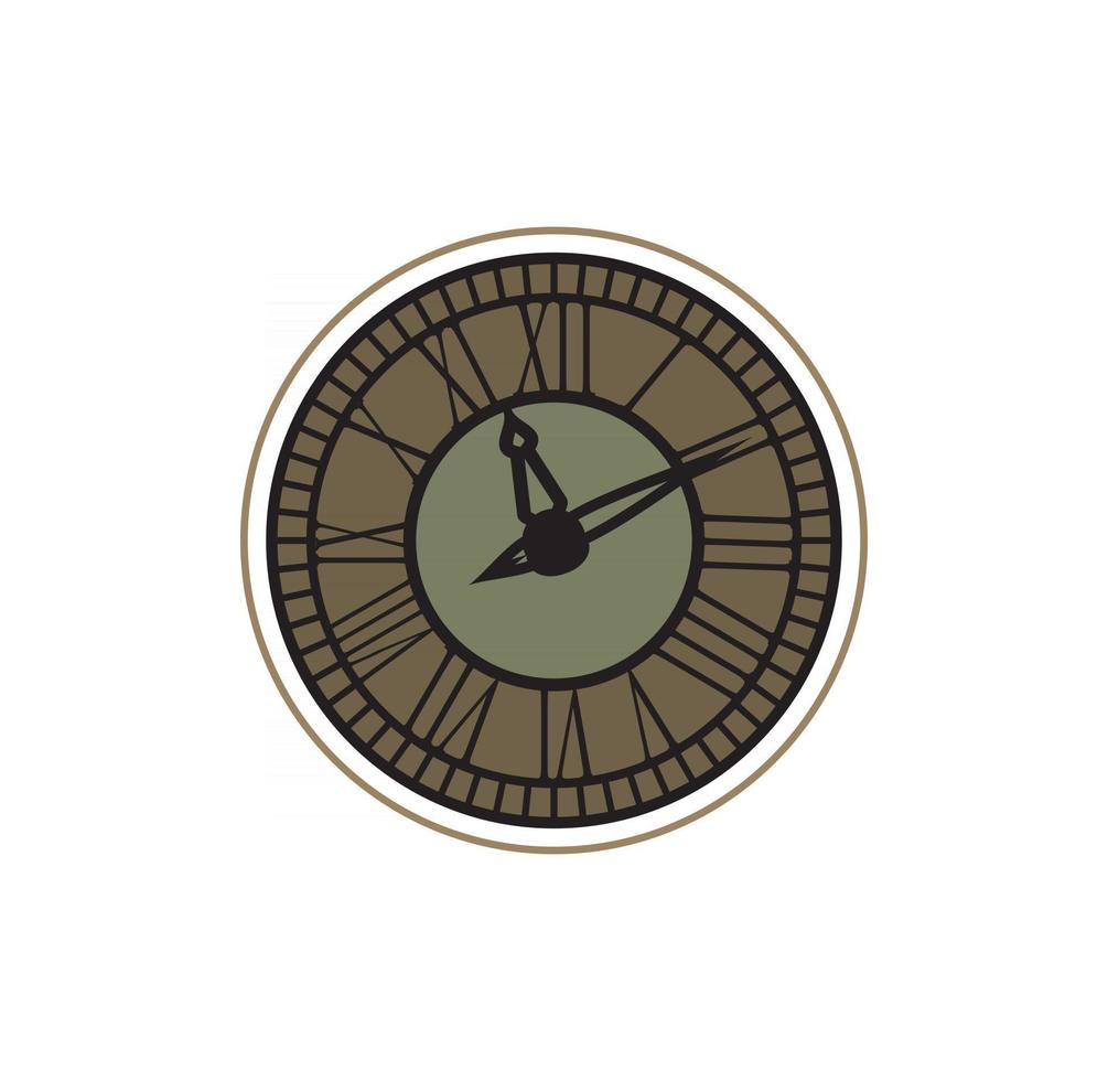 formato clássico de eps de ilustração de design de relógio, adequado para suas necessidades de design, logotipo, ilustração, animação, etc. vetor