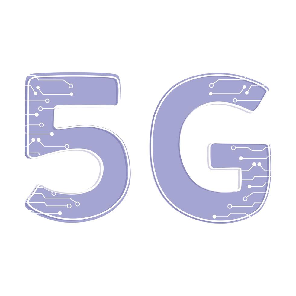 Inovação de tecnologia 5g de internet sem fio vetor