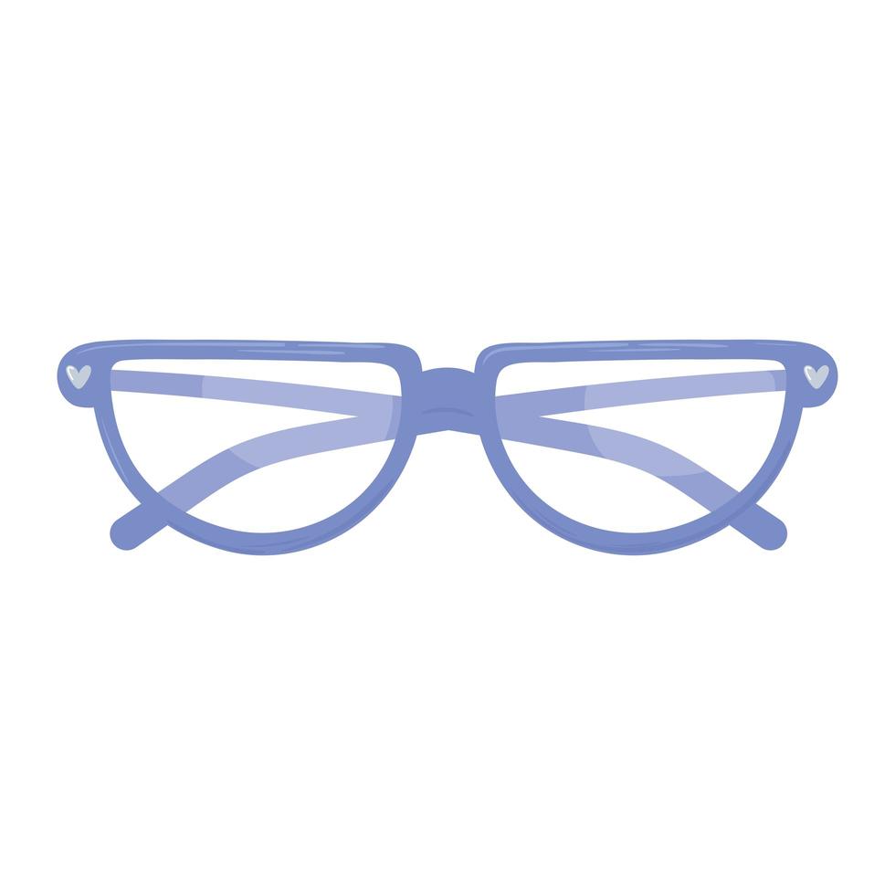 óculos acessório de moda elemento óptico design de vista superior vetor