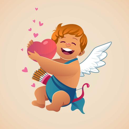 Cupido Com Amor vetor